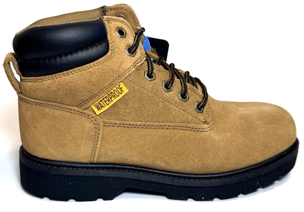 Brahma Alpha Men's Size 7.5 Work Boots Steel Toed Oil Resistant Waterproof EH